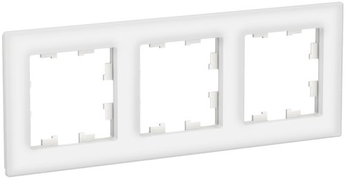 Рамка универсальная Systeme Electric AtlasDesign Nature 3-м. стекло белый фото Рамка универсальная Systeme Electric AtlasDesign Nature 3-м. стекло белый картинка